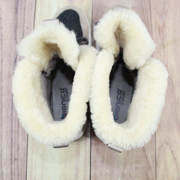 Bionico All Weather Leather Shearling Collar Lined Winter Boots Size 9 - Picture 8 of 9